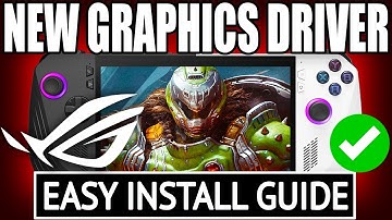 How To Install NEW ASUS ROG ALLY 25.5.1 Graphic Driver Guide Official Adrenalin May 2025 GPU Update