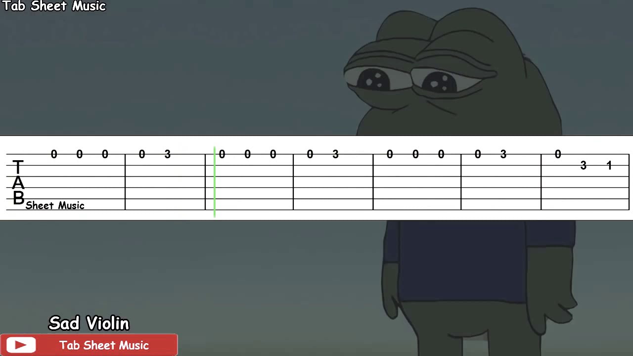 Sad guitar tabs meme song
