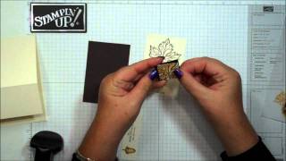 Gently Falling Easel Card with Dawn