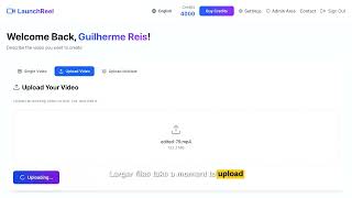 Upload Your Video to LaunchReel - Editor Demo
