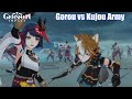 Gambar cover Genshin Impact - Shogun Army vs Resistance Full Fight Gorou vs Kujou Sara