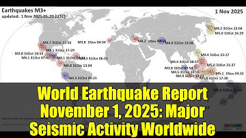 World Earthquake Report November 1, 2025: Major Seismic Activity Worldwide