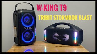 พลังแห่งแสง สี เสียง และราคาน่ารักๆ W-king t9 VS. Tribit strombox blast #wking #tribit