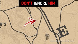 Players always ignore him and miss the next encounter outside the camp - RDR2