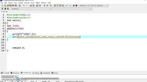 Program to Display A to Z using While loop