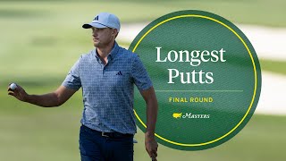 The Longest Putts From The 2024 Final Round | The Masters