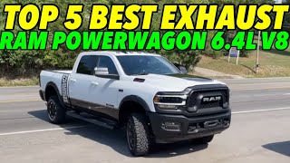 Top 5 BEST EXHAUST Set Ups for RAM POWERWAGON 6.4L HEMI V8!