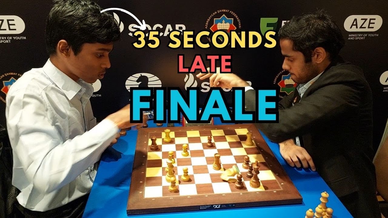 Praggnanandhaa does a Magnus! Arrives 35 seconds late to a 3