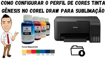 Como configurar o perfil de cores tinta Gênesis no corel draw para sublimação