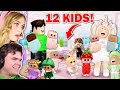 I ADOPTED 12 KIDS With My BOYFRIEND! (Roblox)