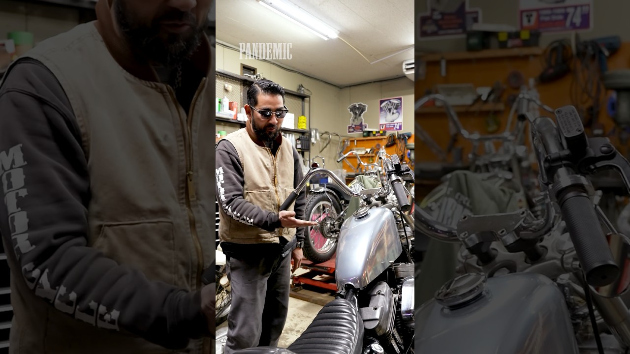 タンクにミラークローム施工 #chopperstyle #chopper #ショベル #カスタム #ハーレー