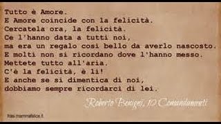 benigni discorso sulla felicità benigni discorso sulla felicità