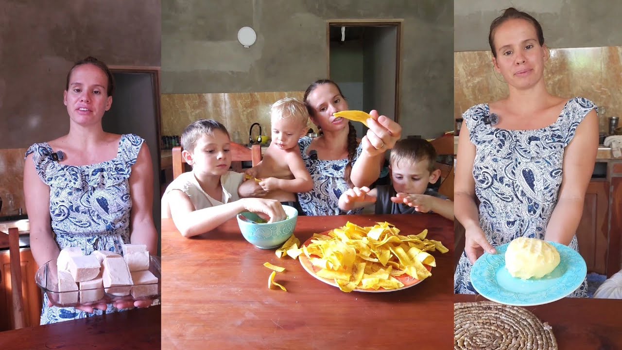 Homemade, soap,Plantain chips, and making Butter by hand 