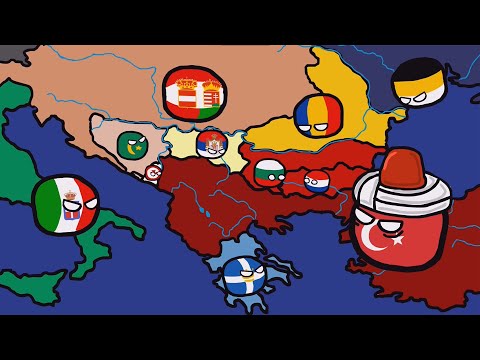 History of the Balkans (355 - 2021) : Countryballs