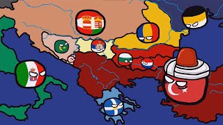 History of the Balkans (355 - 2021) : Countryballs