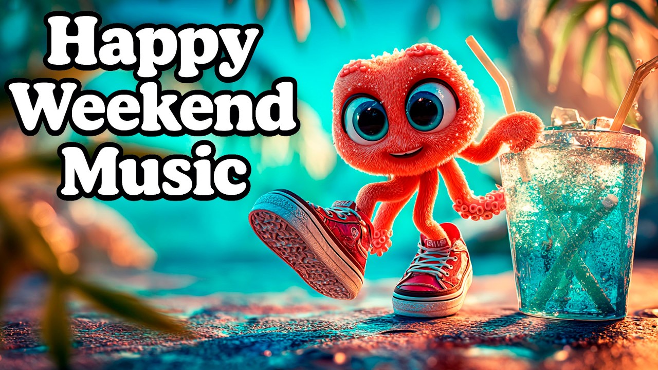 Happy Weekend Music for Little Wins ✨🐙 Day-Off Set • Mini Octopus Bounce-Step Close-Up