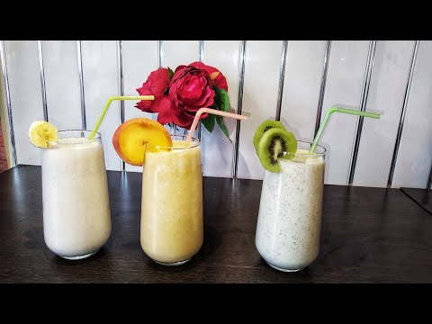 ТОП 3 гениальных коктейлей с фруктами!/Թոփ 3 հիասքանչ կոկտեյլներ🍹🥝🍌🍑