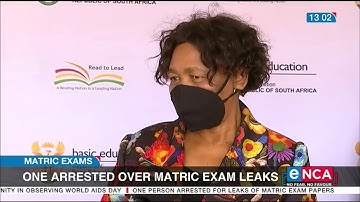 One arrested over matric exam leaks