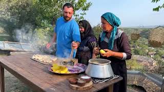 300 EGGS 15 KG CHICKEN AND 10 KG POTATO FOR THE WHOLE VILLAGE! CAUCASIAN COUNTRY LIFE