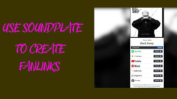 How to Use Soundplate to Create a Fanlink or Smart Link for Your Released music on Music stores