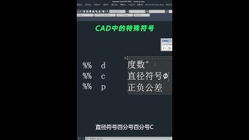 CAD的特殊符号如何输入呢