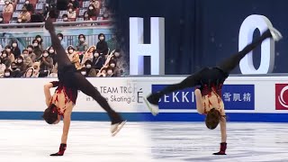 Rika Kihira's Unusual Move & Incredible Skill | World Figure Skating Team Trophy 2021