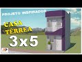 Casa de 3x5 metros I projeto inspirador