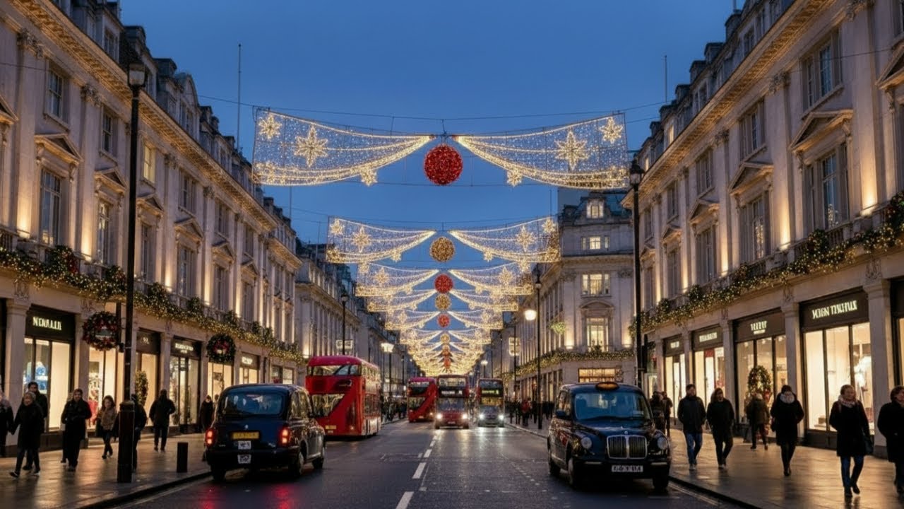 Walking in Oxford Street Christmas Lights 2025 | London Christmas Vibes in 4K HDR!