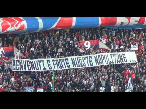 Benvenuti E Frate Nuoste Napulitane Il Saluto Della Curva Del Psg Ai Tifosi Del Napoli Youtube