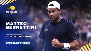 LIVE | Matteo Berrettini | Practice Session | 2026 US Open