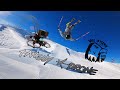 Ski freestyle vs fpv drone  val disre snowpark tanguy gaubert freestyle