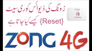 How to reset zong 4G Bolt device easily