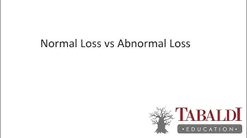 The Difference Between Normal Loss and Abnormal Loss | Process Costing