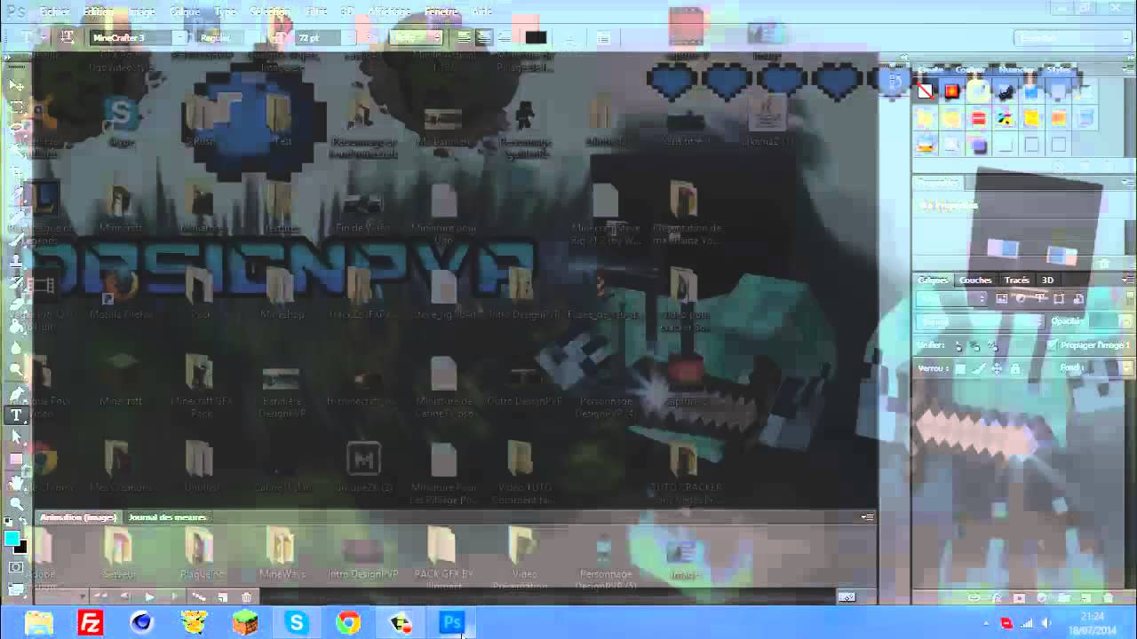 TUTO Comment faire un Beaux logo (Style Minecraft) - YouTube