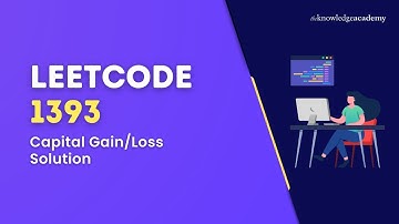 LeetCode 1393: Capital Gain/Loss Solution | SQL | Leetcode Interview Question