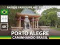 Parque da Redenção em dia chuvoso - Walking PORTO ALEGRE 🇧🇷 Parque Farroupilha Walking  Brazil 4K