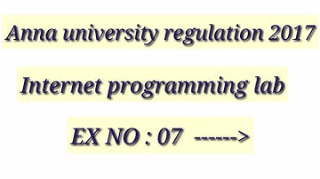 IP Lab Experiment 07 Solution|Tamil