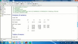 تعليم تحليل تجربة عاملية(2*3) ببرنامج GENSTAT screenshot 4