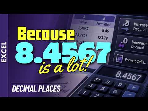How to Change Decimal Places in Excel | Basics for Beginners