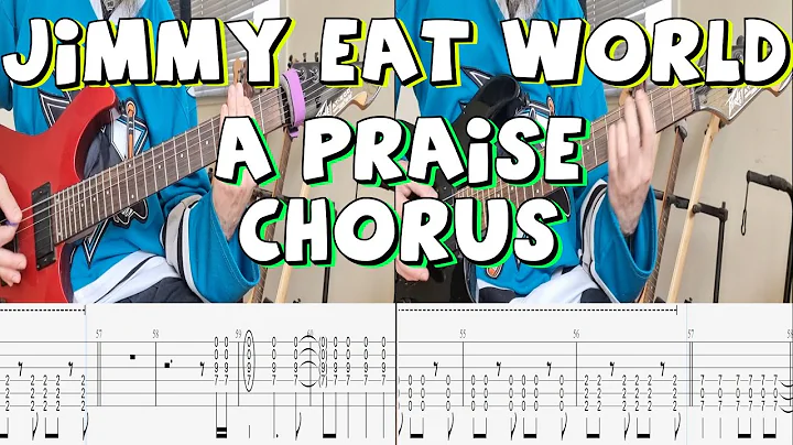 Jimmy Eat World - A Praise Chorus (guitar cover) with screen tabs