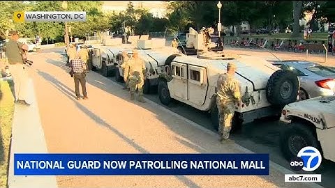 National Guard members now patrolling streets of Washington, D.C.