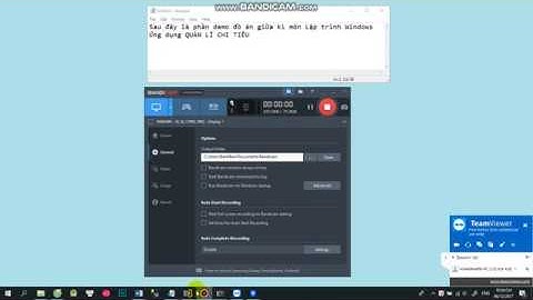 Demo ứng dụng QUẢN LÝ CHI TIÊU
