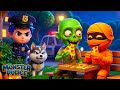 Monster Police 🚨 | Monsters are Coming! | Baby Blue Kids Songs