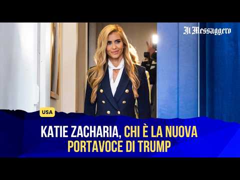Video Katie Zacharia, chi è la nuova portavoce di Trump: briefing lampo e polemiche sui vecchi post social