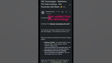 Few candidates receive the domain training mail from dxc technology. #onboarding #dxc #dxctechnology