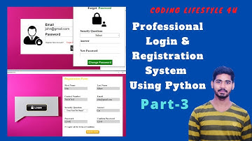 Professional Login and Registration System With MySQL Using Python