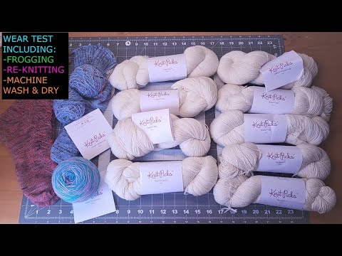 KNIT PICKS Bare Yarn Review & WEAR TEST Lots of Different Bases