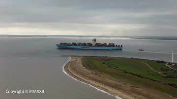 Eugen Maersk departs Felixstowe 29/11/22
