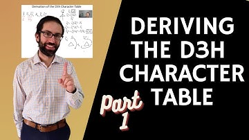 Deriving the D3h Character Table Part 1 out of 2