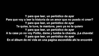 Héctor Lavoe - Periódico De Ayer (Letra)